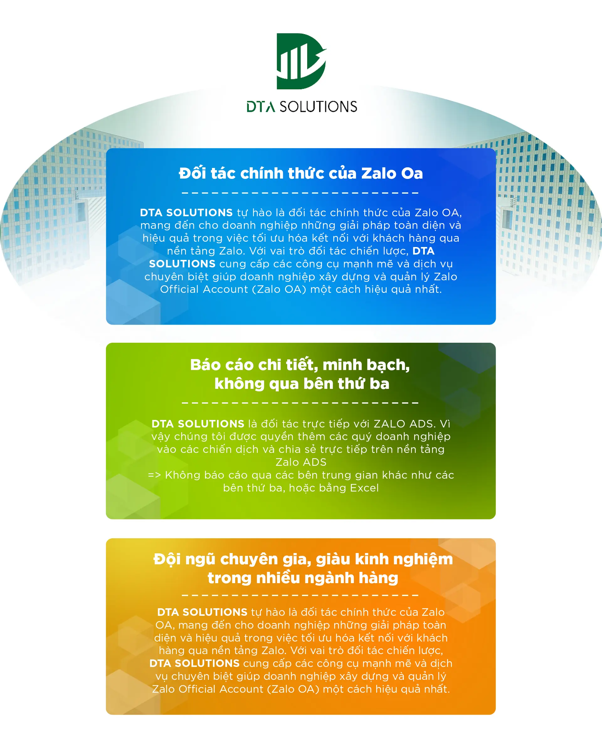 Banner Tại sao nên lựa chọn DTA Solutions