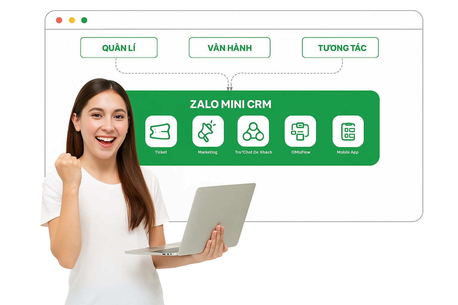 Ảnh chụp màn hình Zalo OA